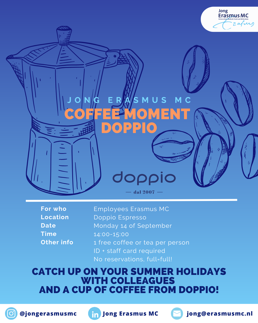 Koffie moment bij Doppio 