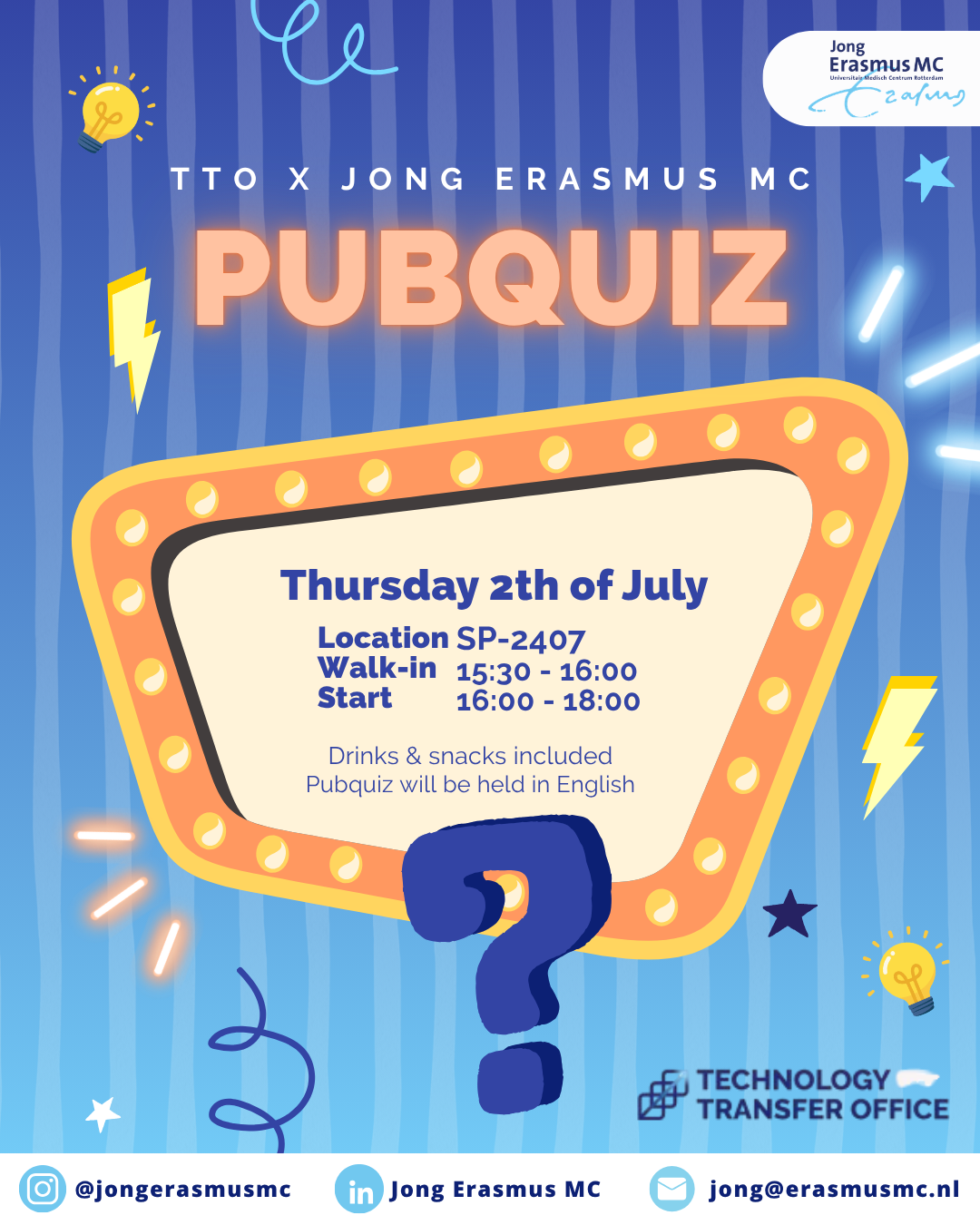 TTO x Jong Erasmus MC Pubquiz