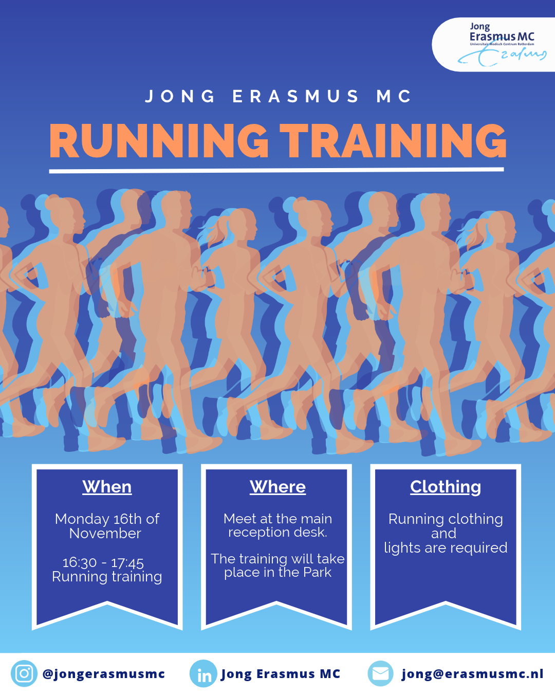 Hardlooptraining door Jong Erasmus MC