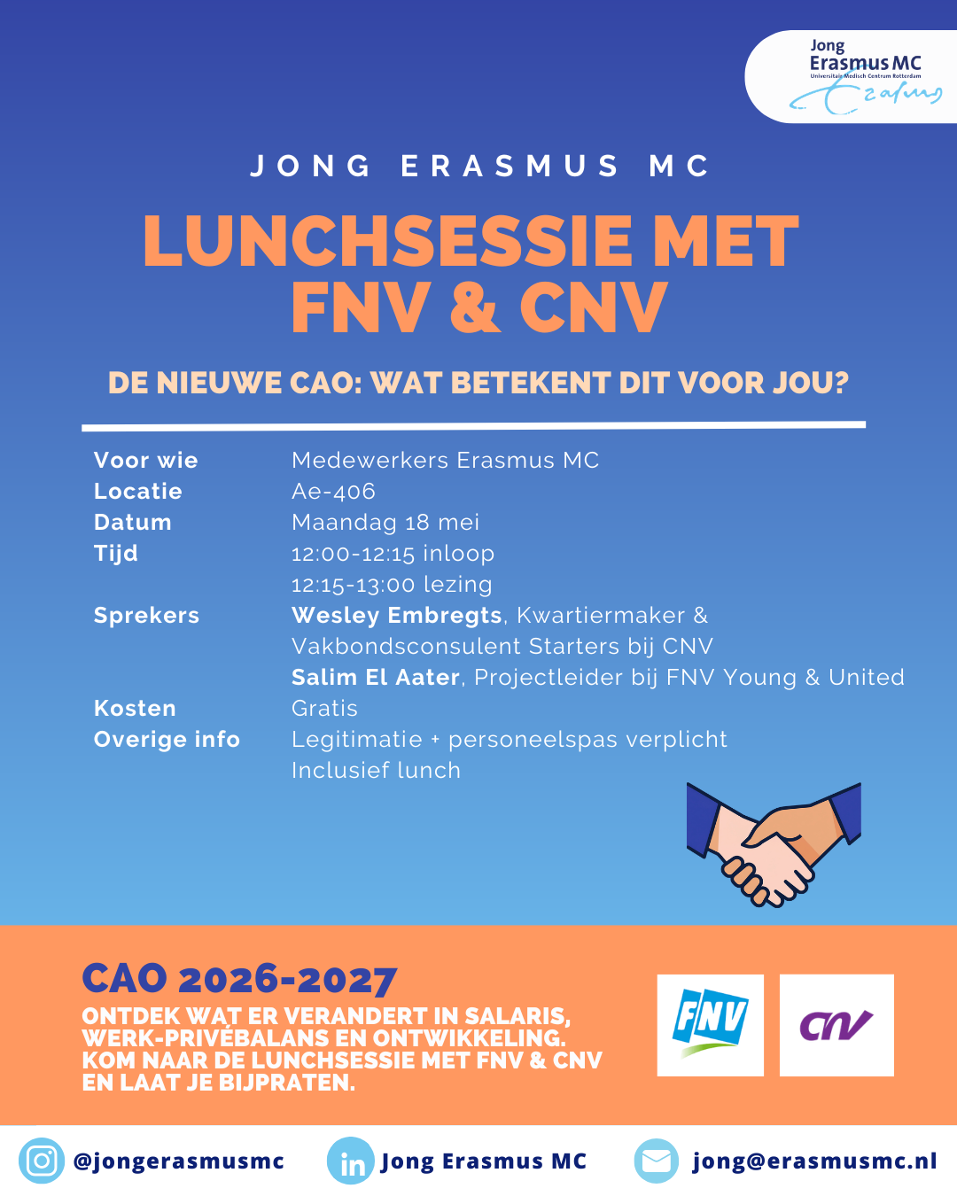 Lunchlezing - Vakbonden FNV en CNV