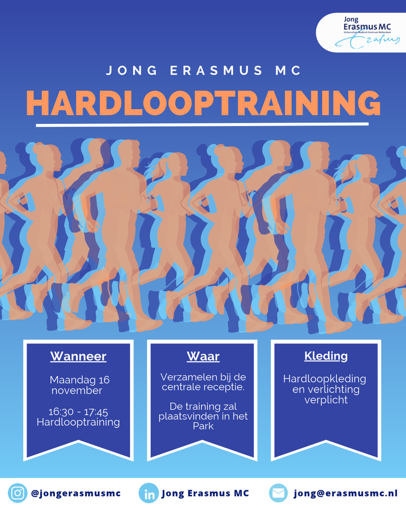 Hardlooptraining door Jong Erasmus MC